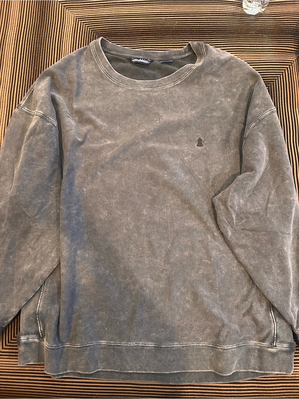 Chubbies Men's Washed Gray Crewneck Sweatshirt